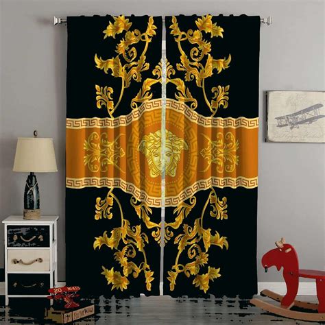 bedroom versace curtains|luxury versace curtains.